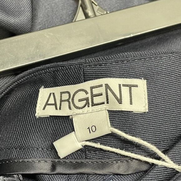 NEW ARGENT Women's Pants Size 10 – Seasonless Wool Wide Leg in Navy - Picture 4 of 6